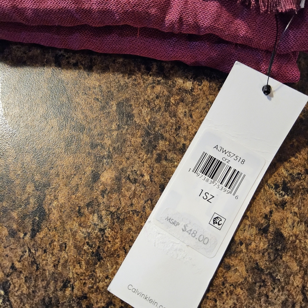 Pink Calvin  Klein Scarf - Picture 6 of 6